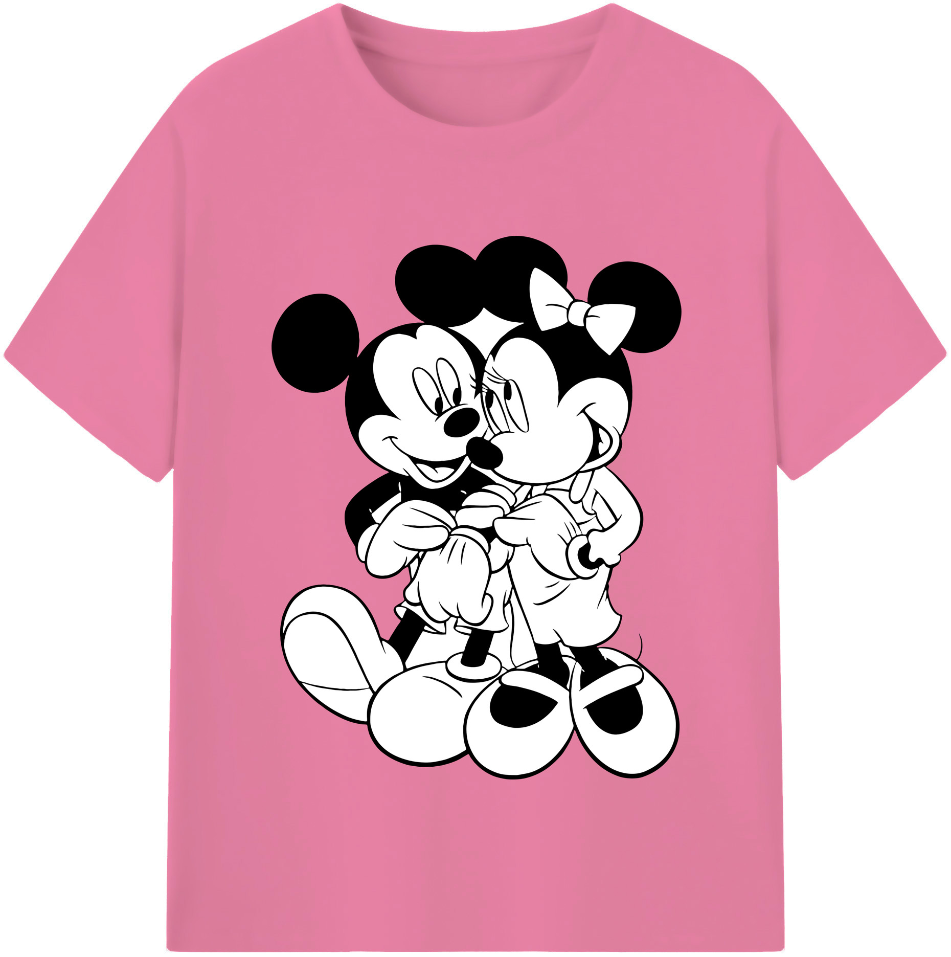 （画像用） ミッキーマウス Mickey Mouse 綿100％半袖Tシャツ（フロントプリント）